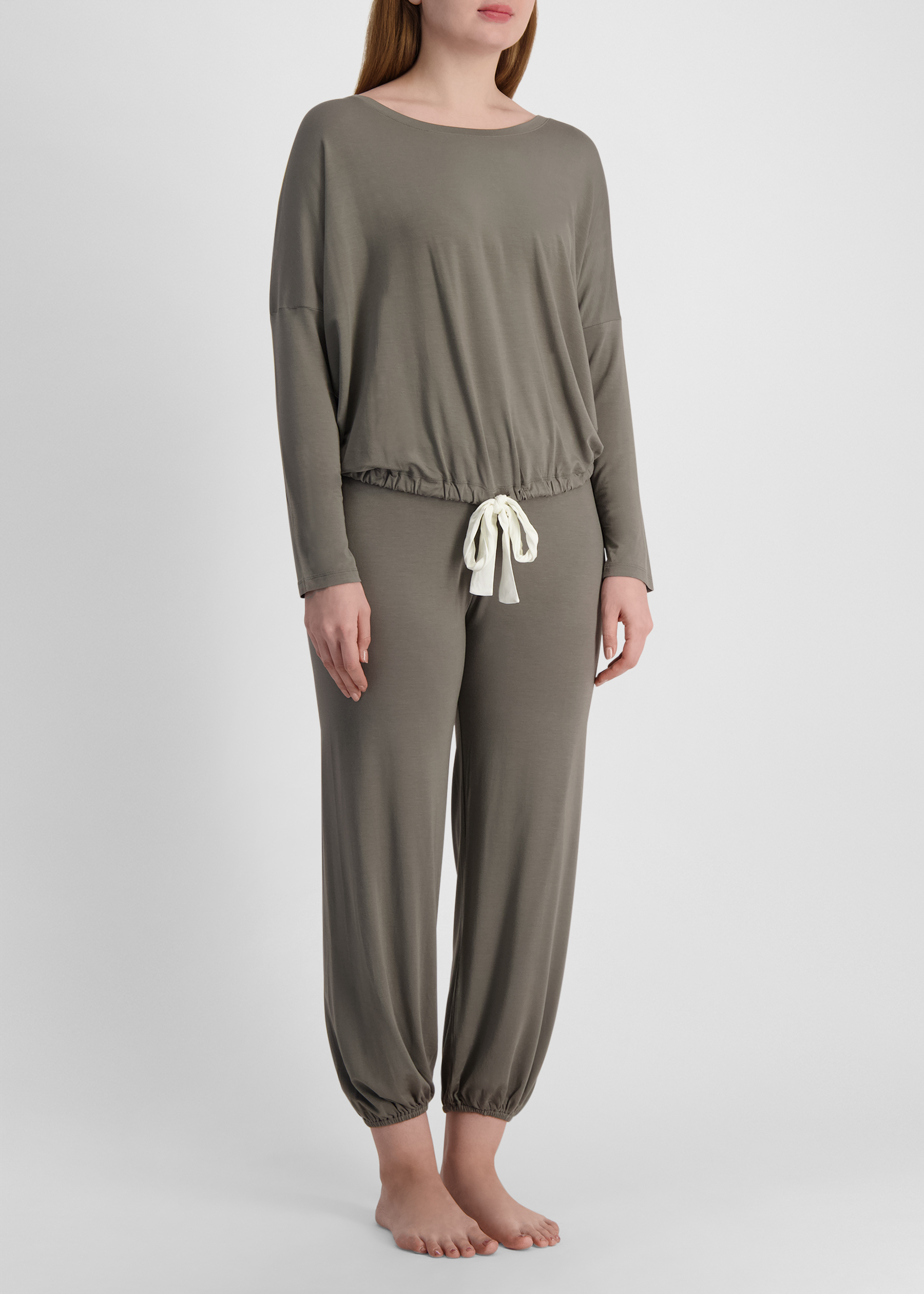 Gisele green stretch-modal pyjama set