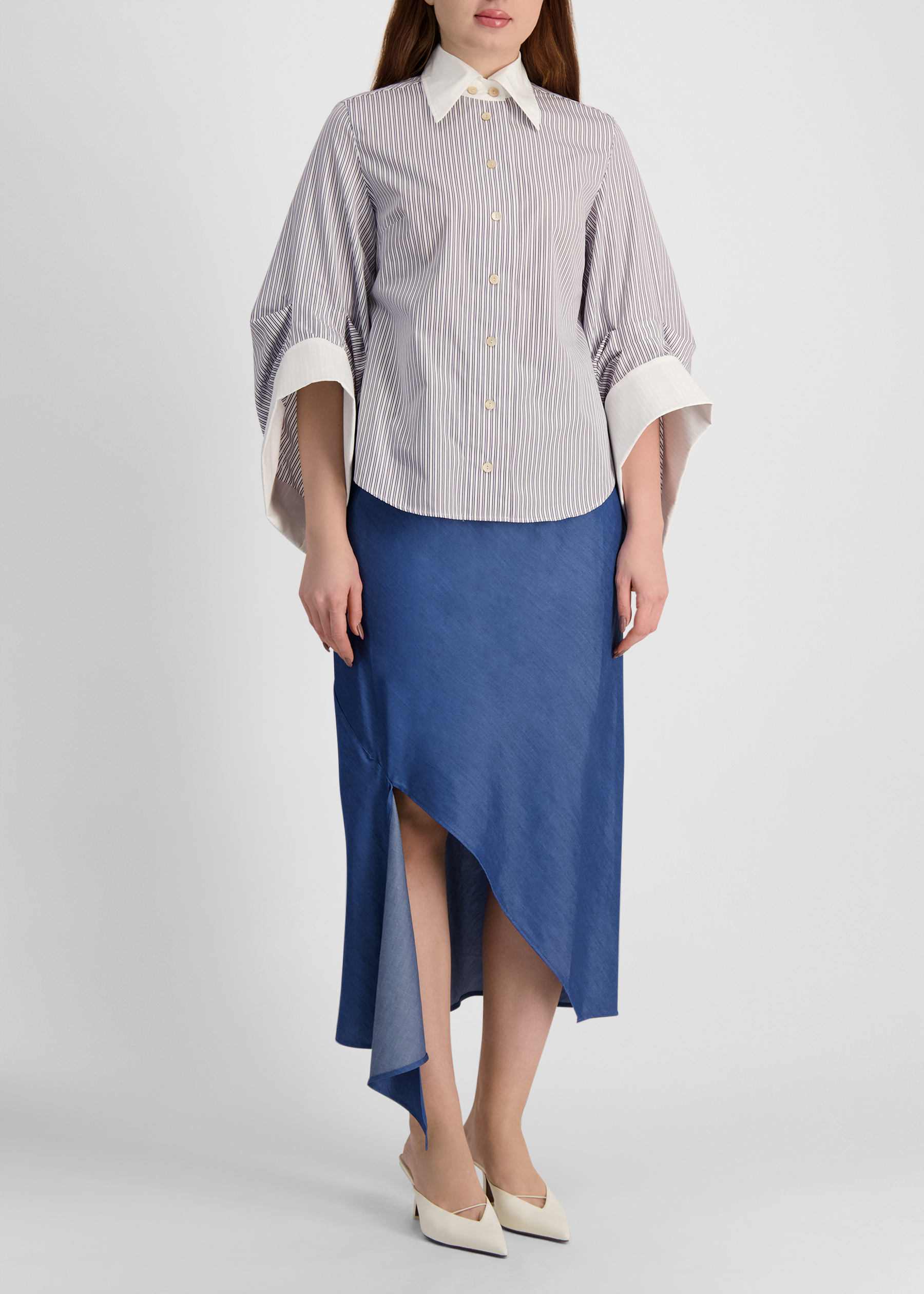 Intention striped cotton shirt