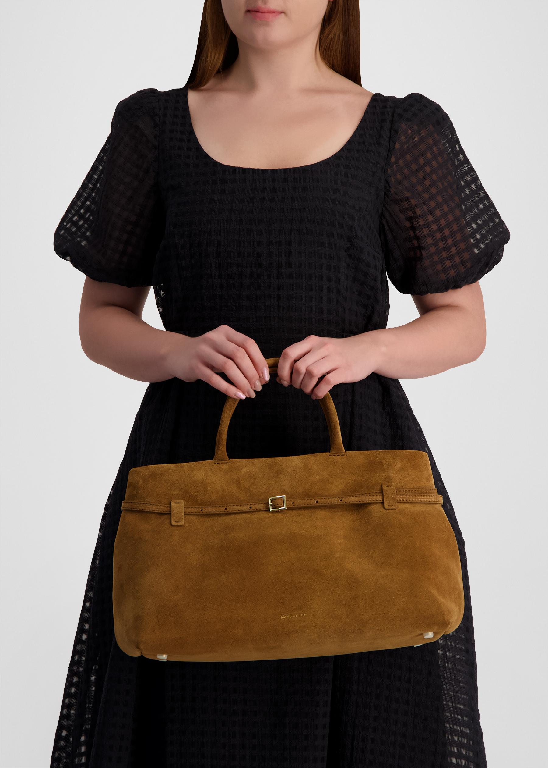 Le cambon 40 brown suede tote