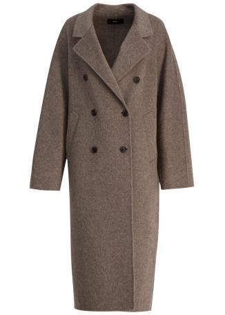 Marisa grey double-breasted wool coat