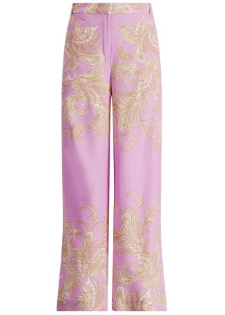 Jiah printed crepe trousers