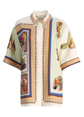 Mercado printed linen shirt