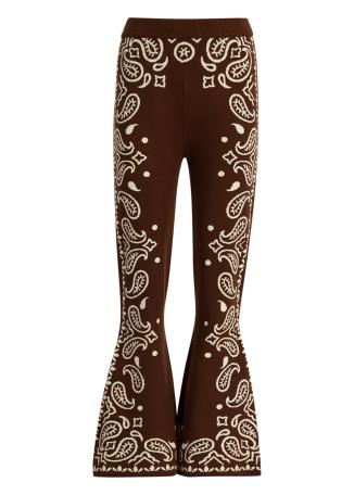 Bohemian Paisley knitted trousers
