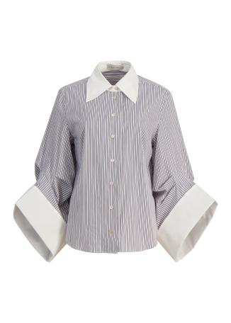 Intention striped cotton shirt