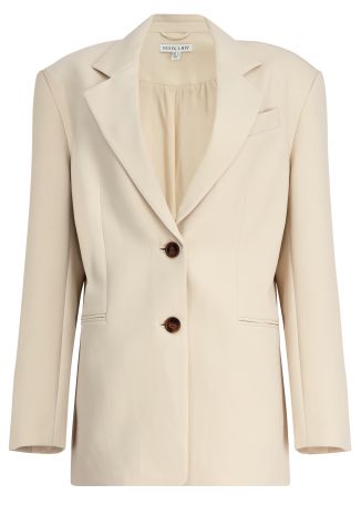 Irena beige single-breasted blazer