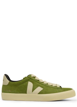 Campo green logo suede sneakers