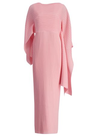 Adami pink plissé maxi dress