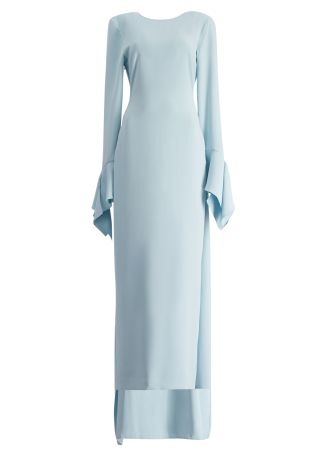 Blake blue crepe gown