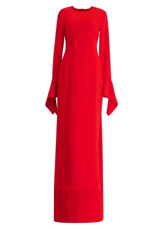 Blake red crepe gown
