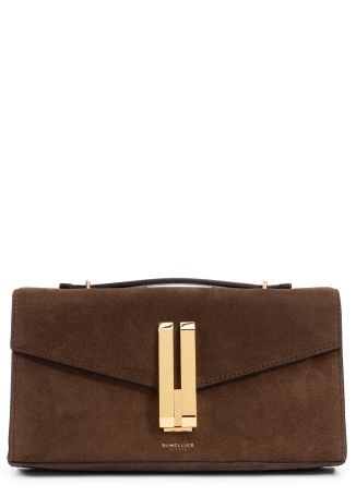 The vancouver brown suede clutch