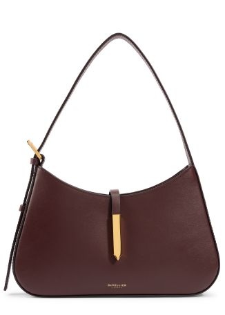 The tokyo burgundy leather shoulder bag