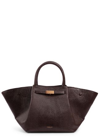 The midi new york burgundy suede tote