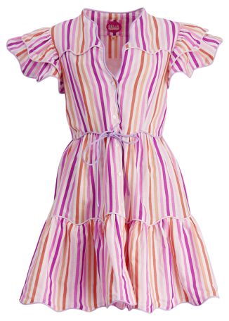 Baba voyager striped cotton mini dress