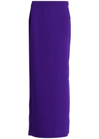 Purple crepe maxi skirt