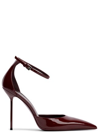 Lidia 105 burgundy leather pumps