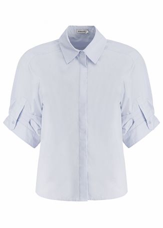 Gemma blue cotton shirt