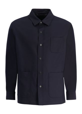 Navy wool shirt
