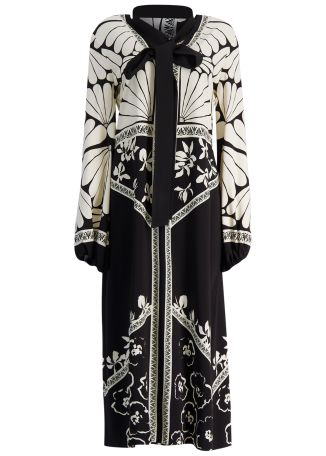 Andy floral-print satin midi dress