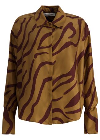 Printed silk shirt