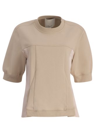 Beige cotton sweatshirt