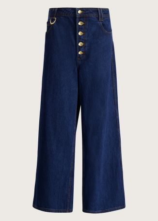 Carmen blue wide-leg jeans