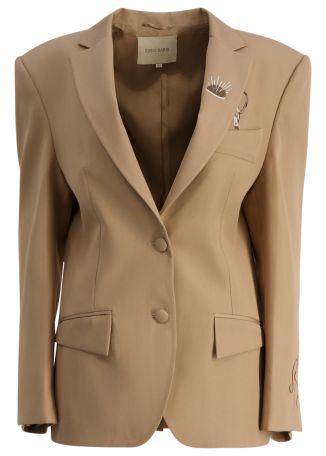 Atelier brown single-breasted blazer