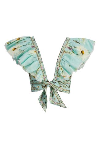 Floral freefall floral-print linen top