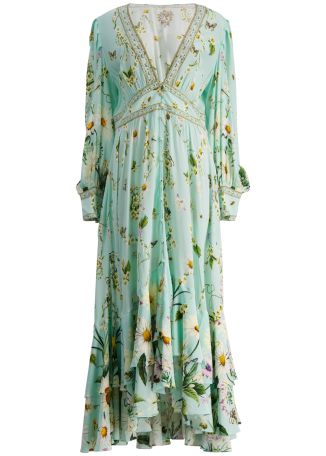 Floral freefall floral-print silk maxi dress