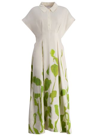 Wedmore printed linen-blend midi dress