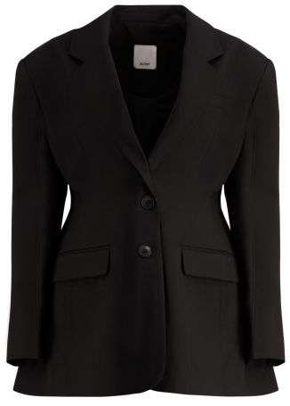 Holtby black single-breasted blazer