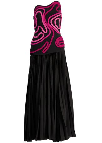 Cliffhill plait-detail maxi dress