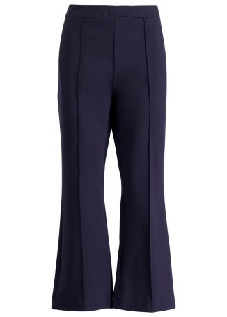 Knack navy straight-leg trousers