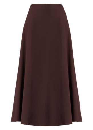 Axel brown stretch-cotton maxi skirt