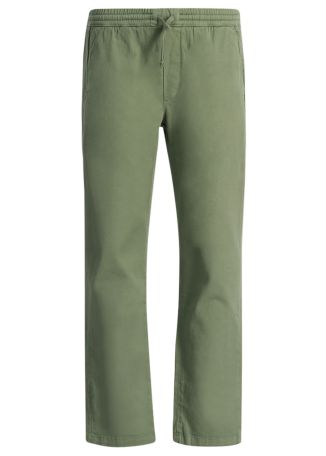 Arcade green tapered-leg stretch-cotton trousers