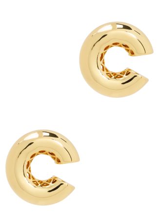 Varsity 14kt gold-plated ear cuff