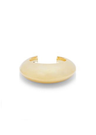 Alegra sculpted 18kt gold-plated cuff bracelet