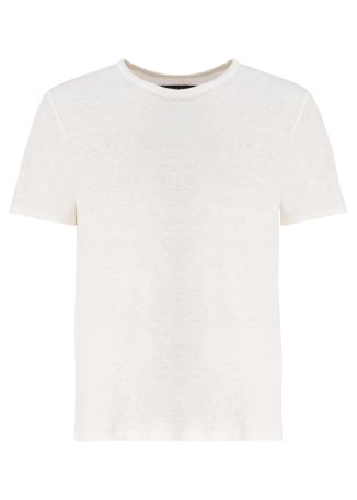 Ivory linen t-shirt