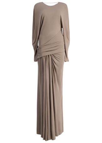 Vala draped jersey maxi dress