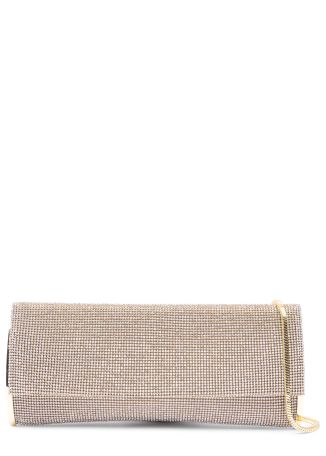 Kate silver crystal-embellished clutch