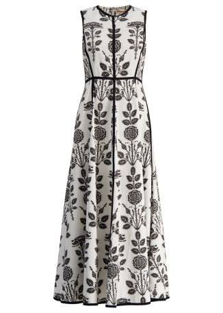 Clodette floral-print cotton midi dress