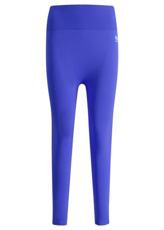 Restore seamless blue logo stretch-jersey leggings