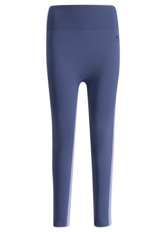 Restore seamless blue logo stretch-jersey leggings