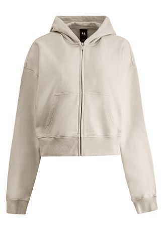 Adventure grey hooded cotton jacket