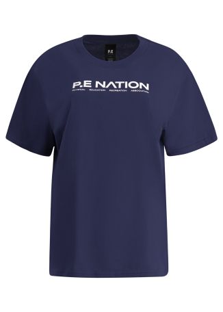 Aero navy logo-print cotton t-shirt