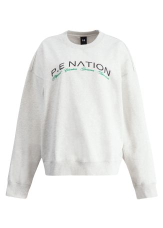 Volume grey logo cotton-blend sweatshirt