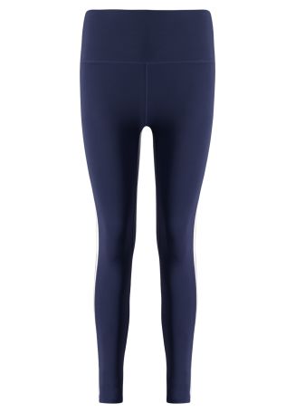 Highgate navy panel-detail stretch-jersey leggings