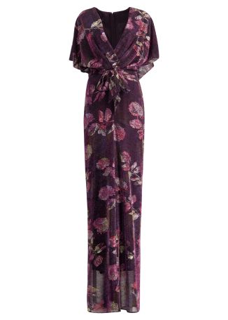 Floral-print maxi dress