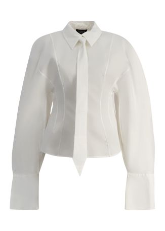 White striped cotton shirt