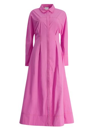 Landore pink cotton maxi dress