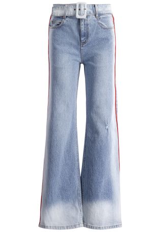 Bello blue wide-leg jeans